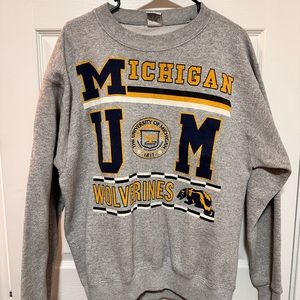 Thrifted University of Michigan Crewneck